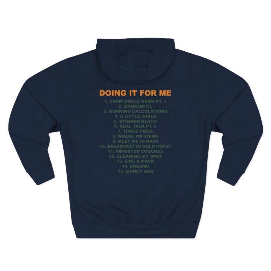 Larry June Difm Album Three-Panel Fleece Hoodie