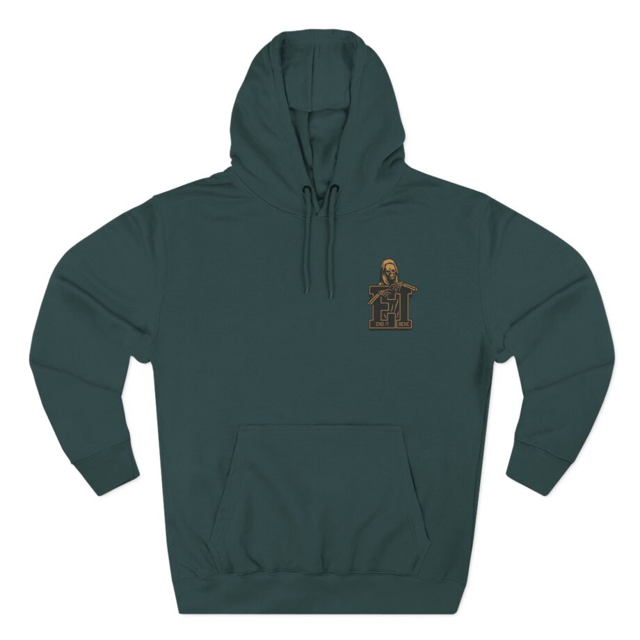 End It Bchc Reaper Emblem Three-Panel Fleece Hoodie