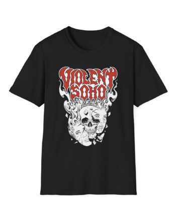 Violent Soho Murdoch Skull Unisex Softstyle T-Shirt
