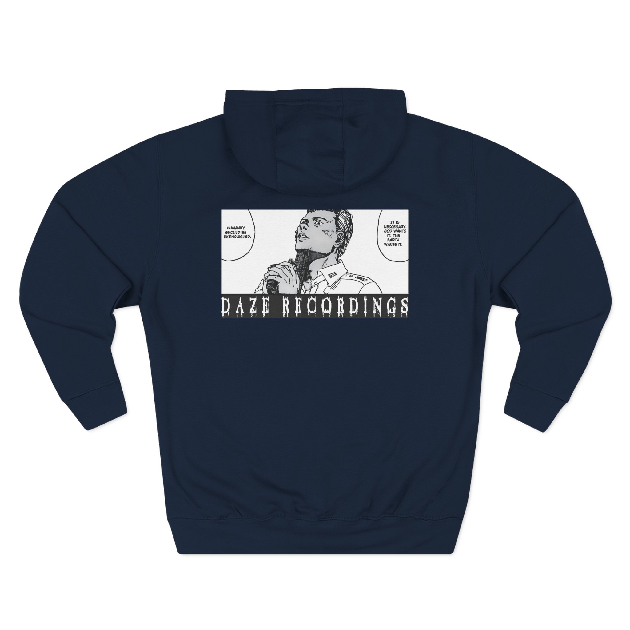 Sanction the World is Cruel Three-Panel Fleece Hoodie