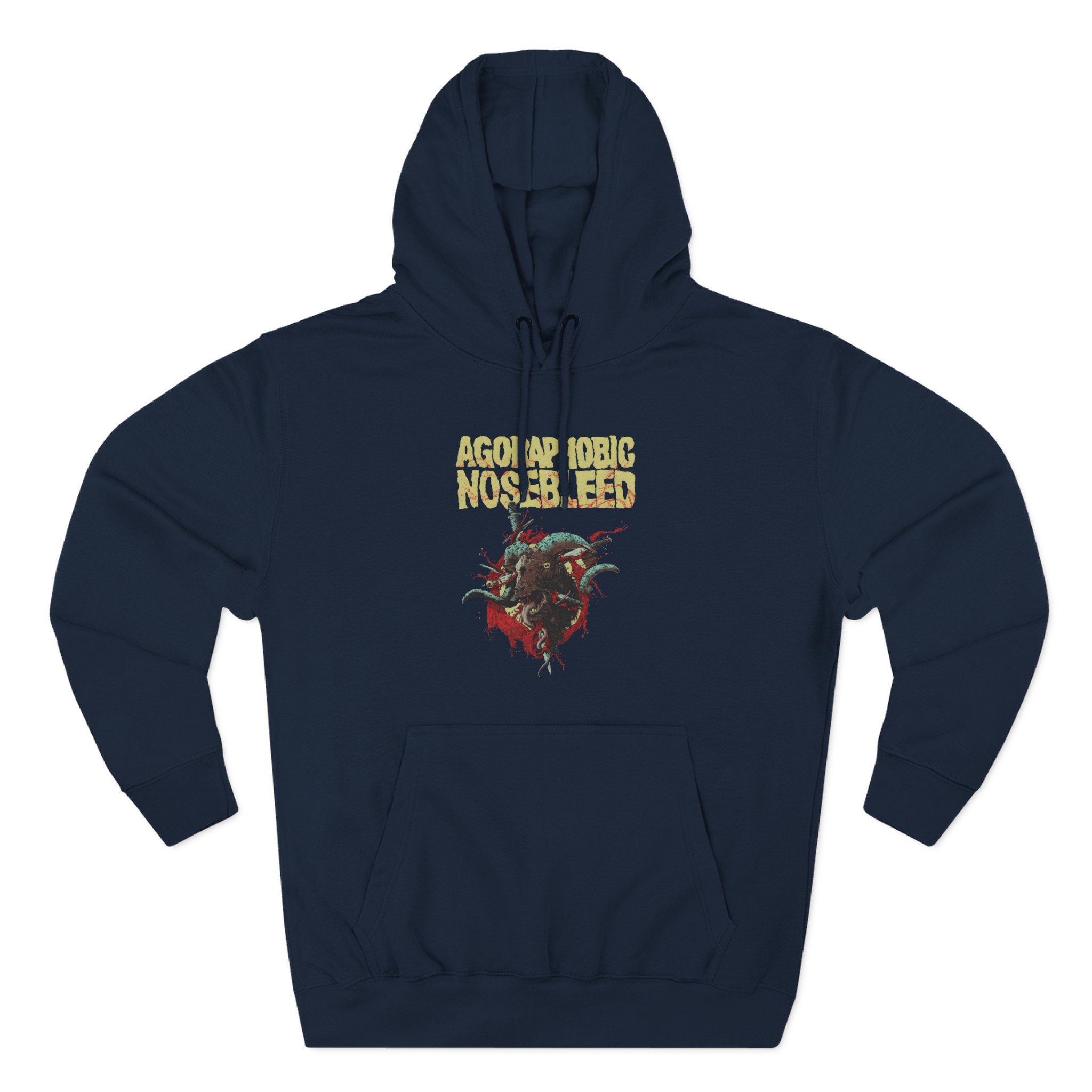 Three-Panel Fleece Hoodie