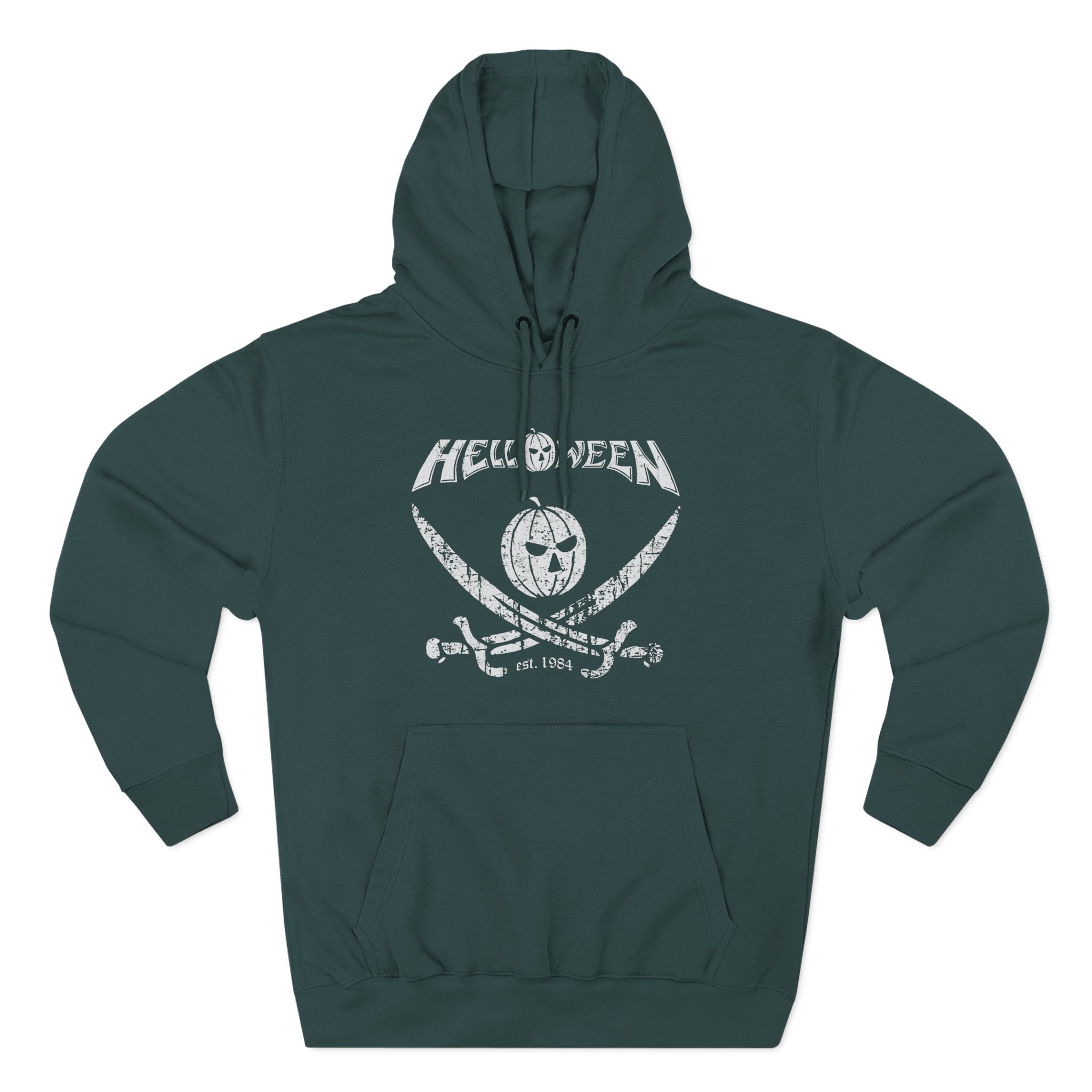 Helloween Pirate Pumpkin Three-Panel Fleece Hoodie