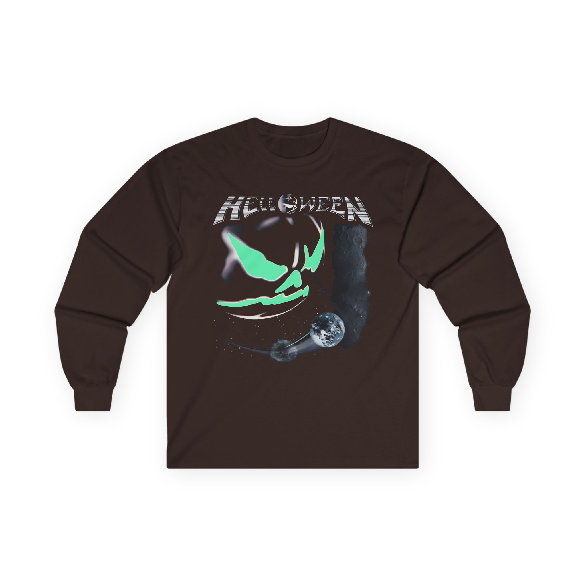 Helloween the Dark Ride Glow in the Dark Unisex Ultra Cotton Long Sleeve Tee