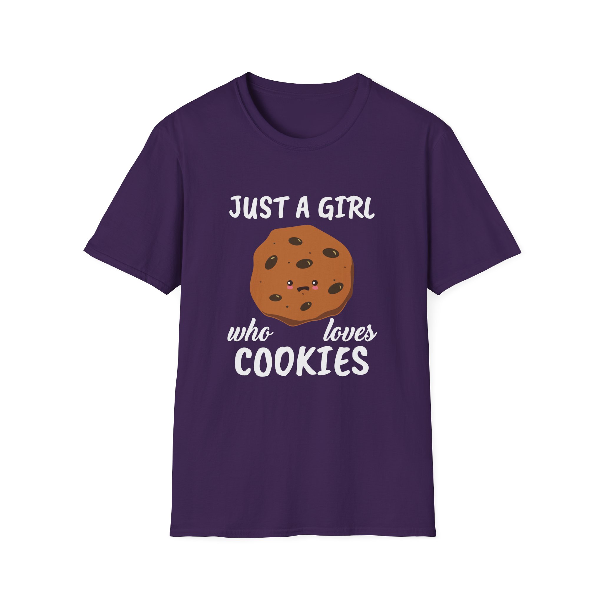 Cookieswirlc Just a Girl Who Loves Cookies Unisex Softstyle T-Shirt