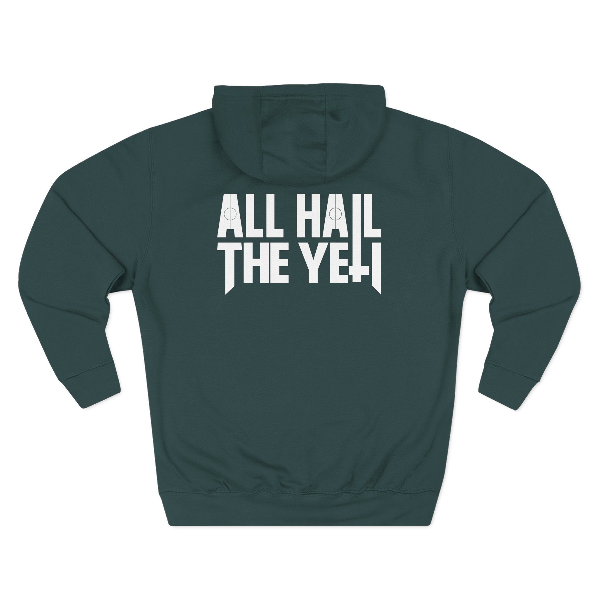 All Hail the Yeti Side Logo Three-Panel Fleece Hoodie