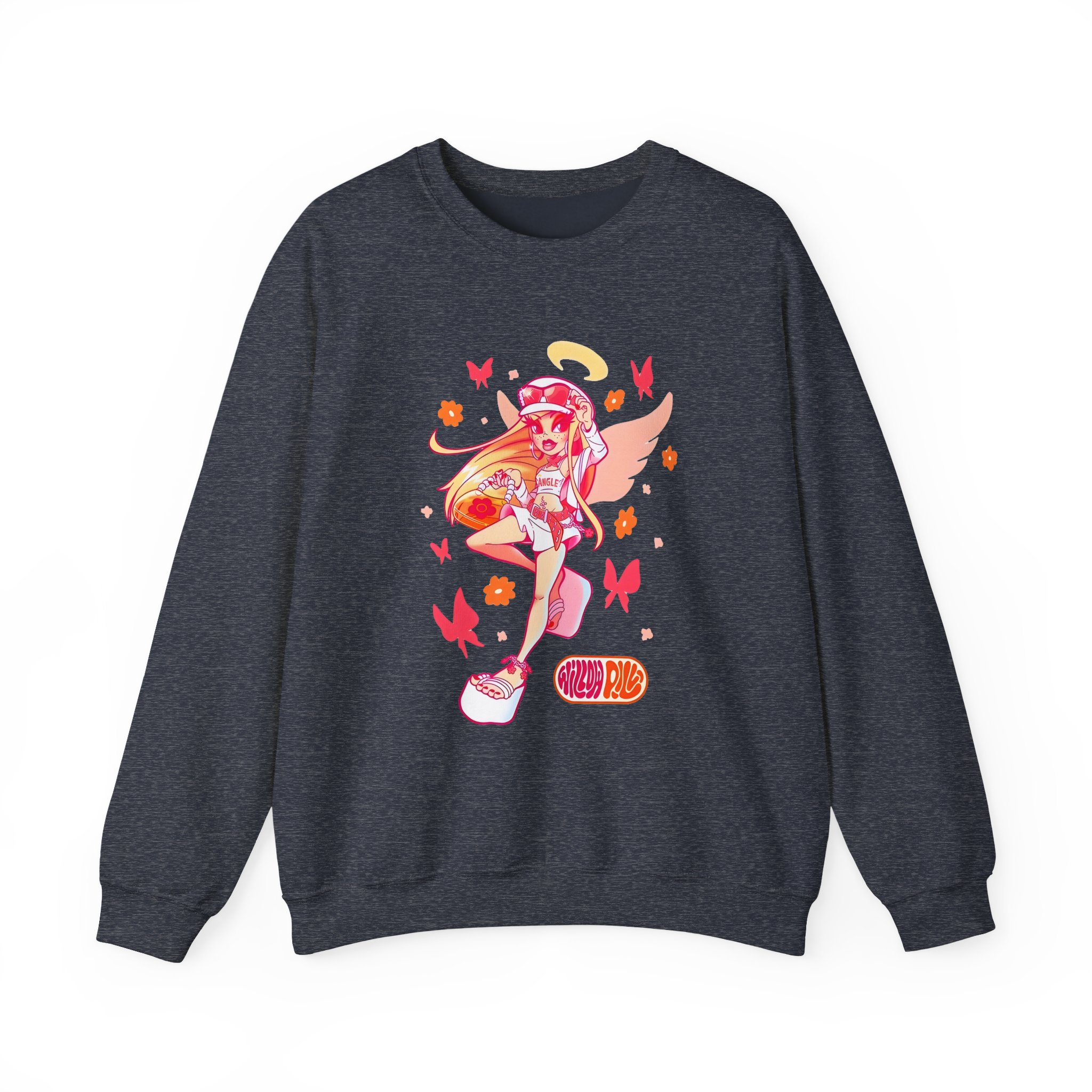 Willow Pill Angle Unisex Heavy Blendâ„¢ Crewneck Sweatshirt