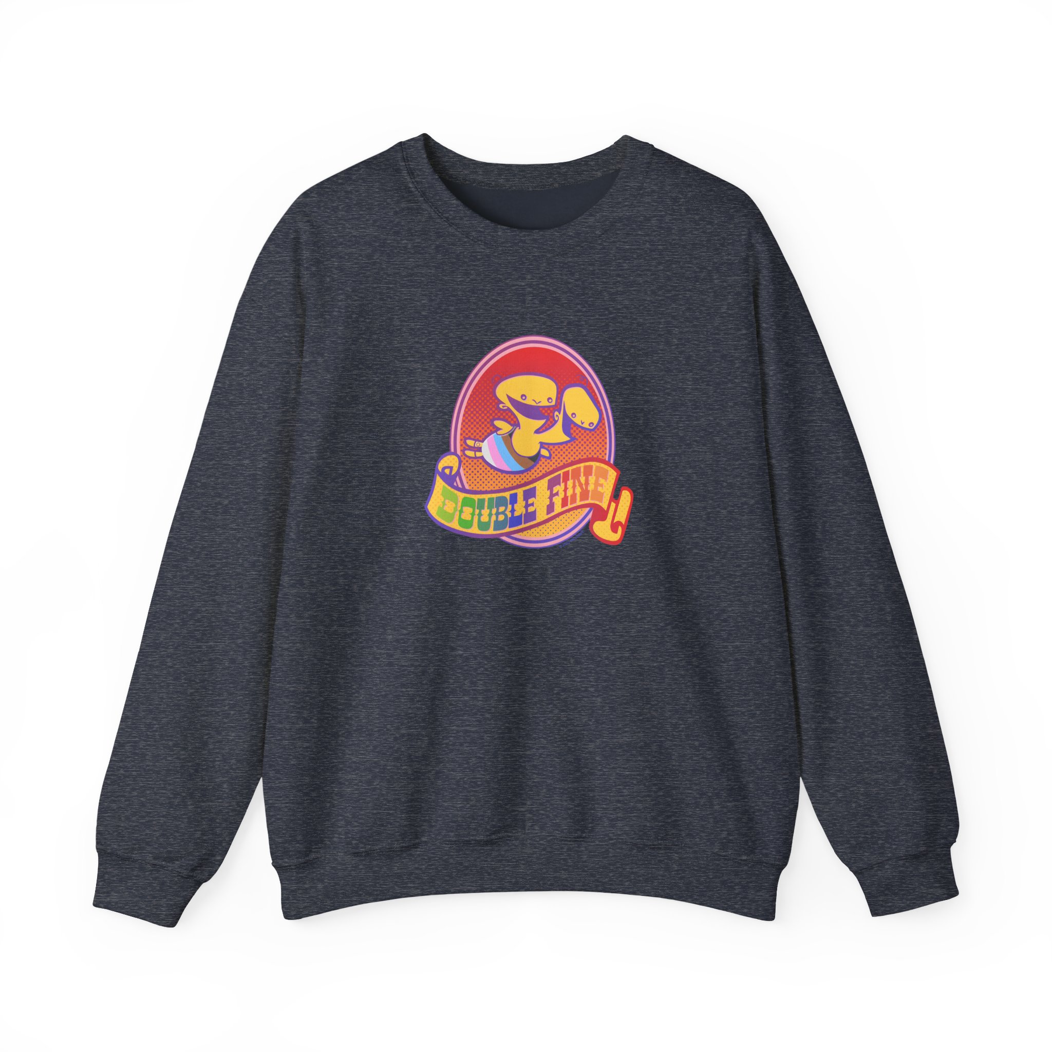 Double Fine Pride Unisex Heavy Blendâ„¢ Crewneck Sweatshirt