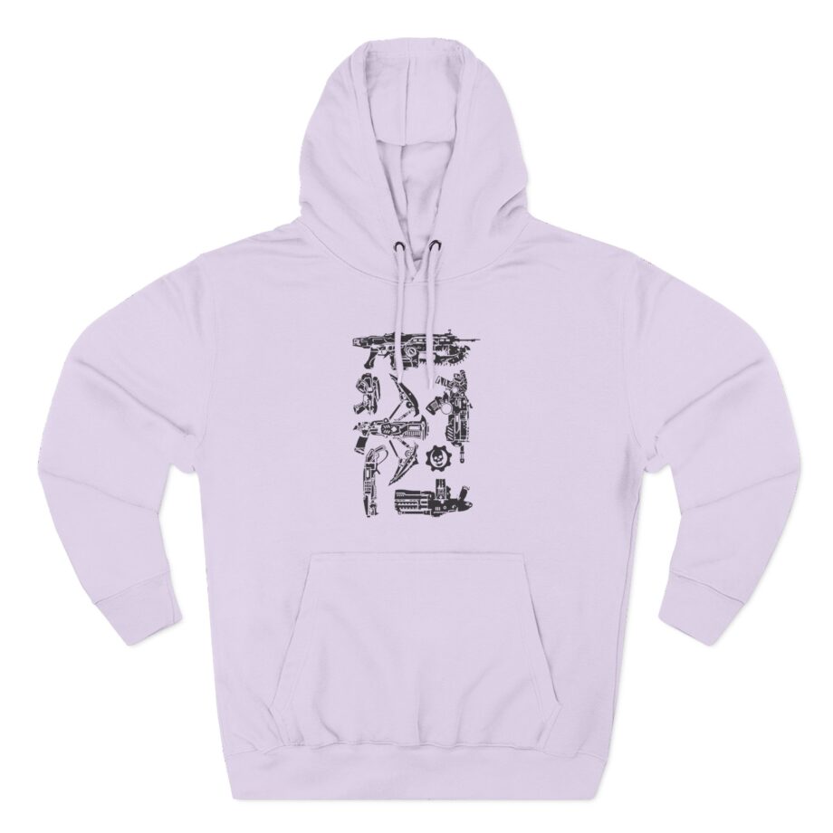 Gears of War Weapon Cover Three-Panel Fleece Hoodie