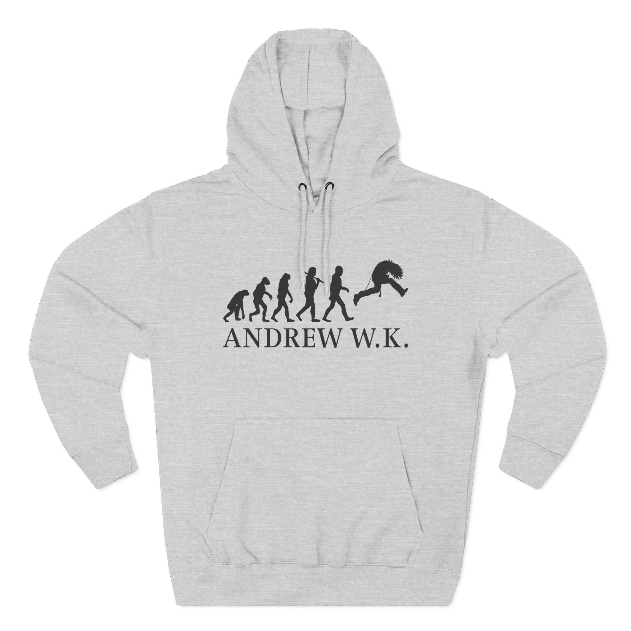 Andrew Wk Evolution of Partying Three-Panel Fleece Hoodie
