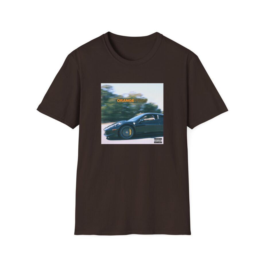 Larry June Orange Print Unisex Softstyle T-Shirt