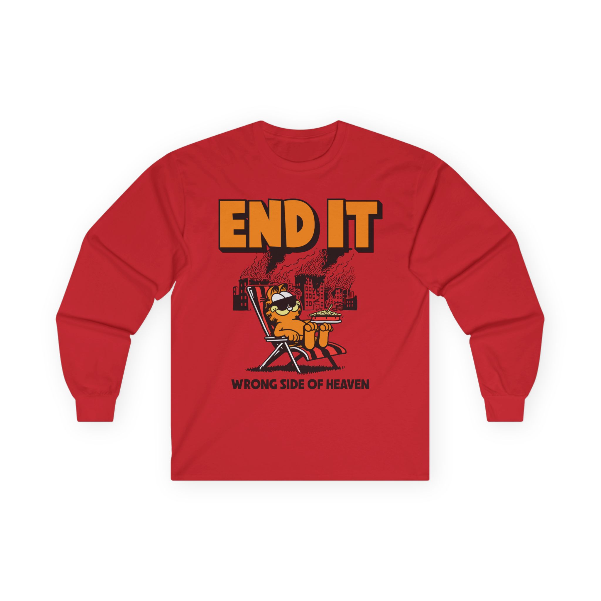 End It Garfield Unisex Ultra Cotton Long Sleeve Tee