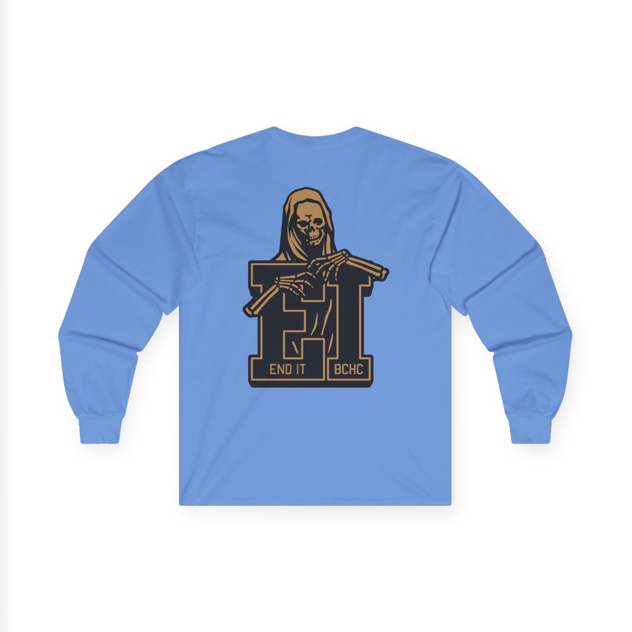 End It Bchc Reaper Emblem Unisex Ultra Cotton Long Sleeve Tee