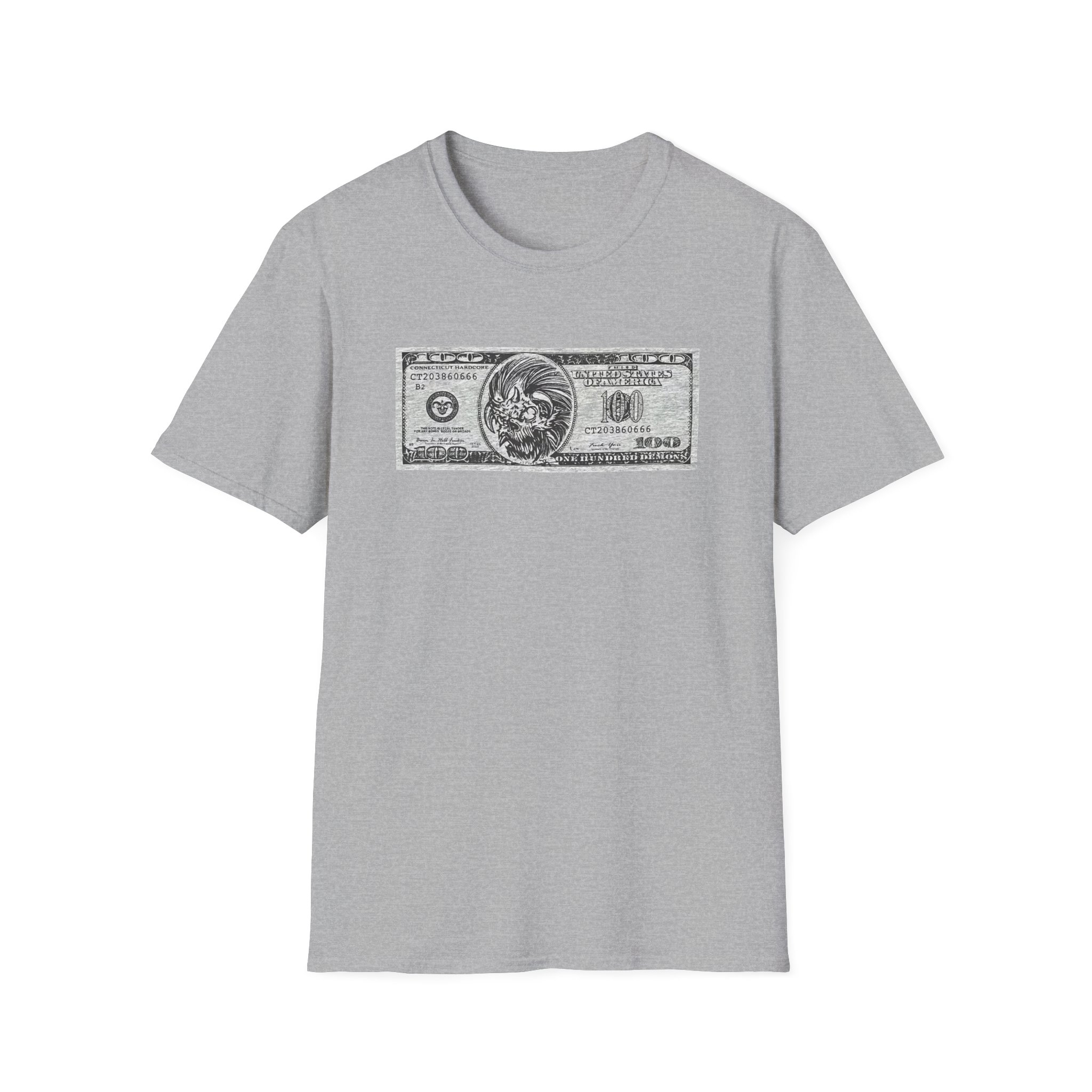 100 Demons Connecticut Hardcore Unisex Softstyle T-Shirt