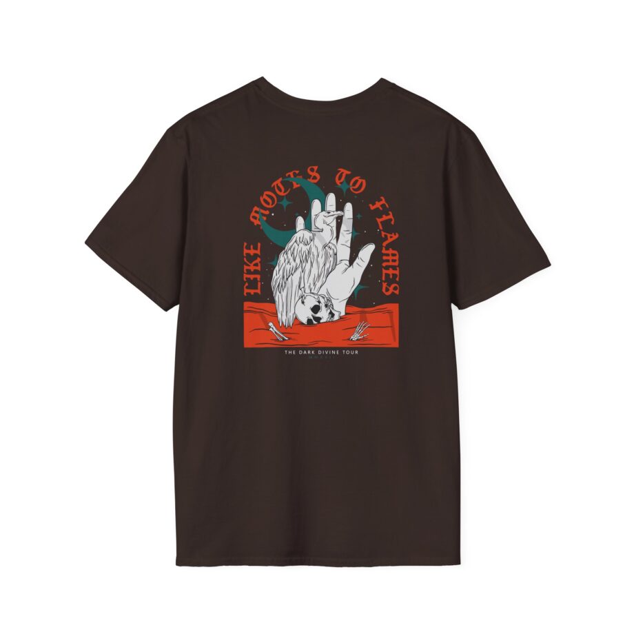 Like Moths to Flames the Dark Divine Tour Unisex Softstyle T-Shirt