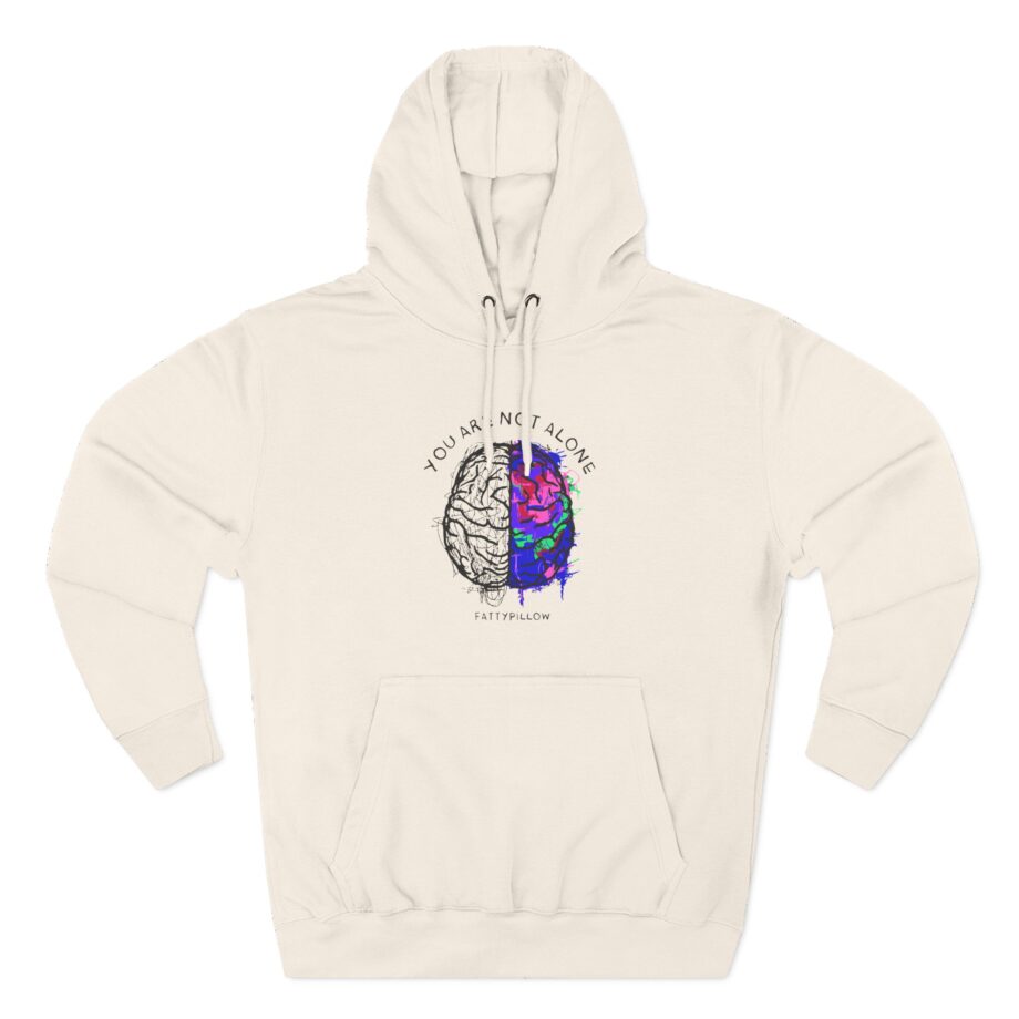 Fattypillow You Are Not Alone Three-Panel Fleece Hoodie
