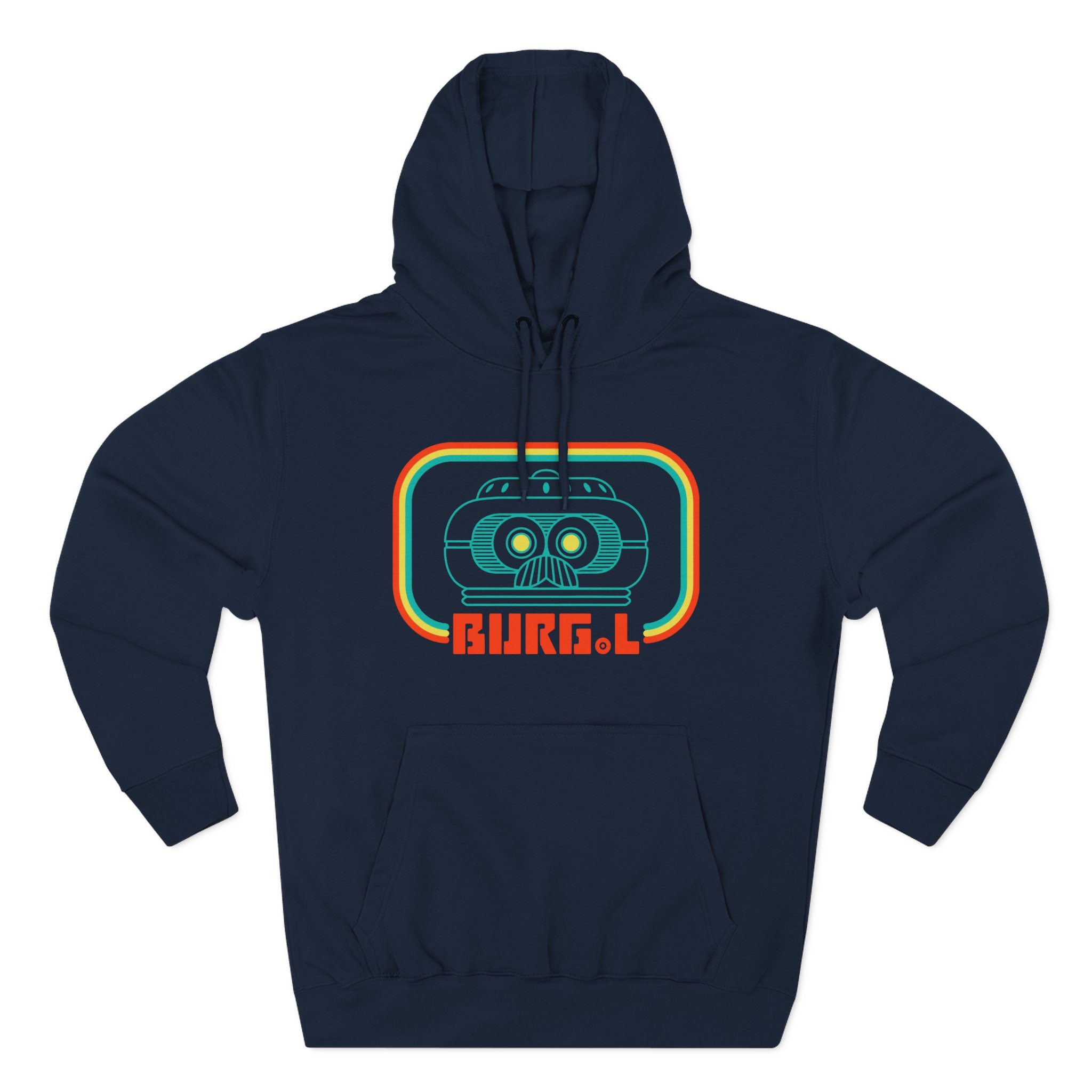 Grounded Burg.l Three-Panel Fleece Hoodie