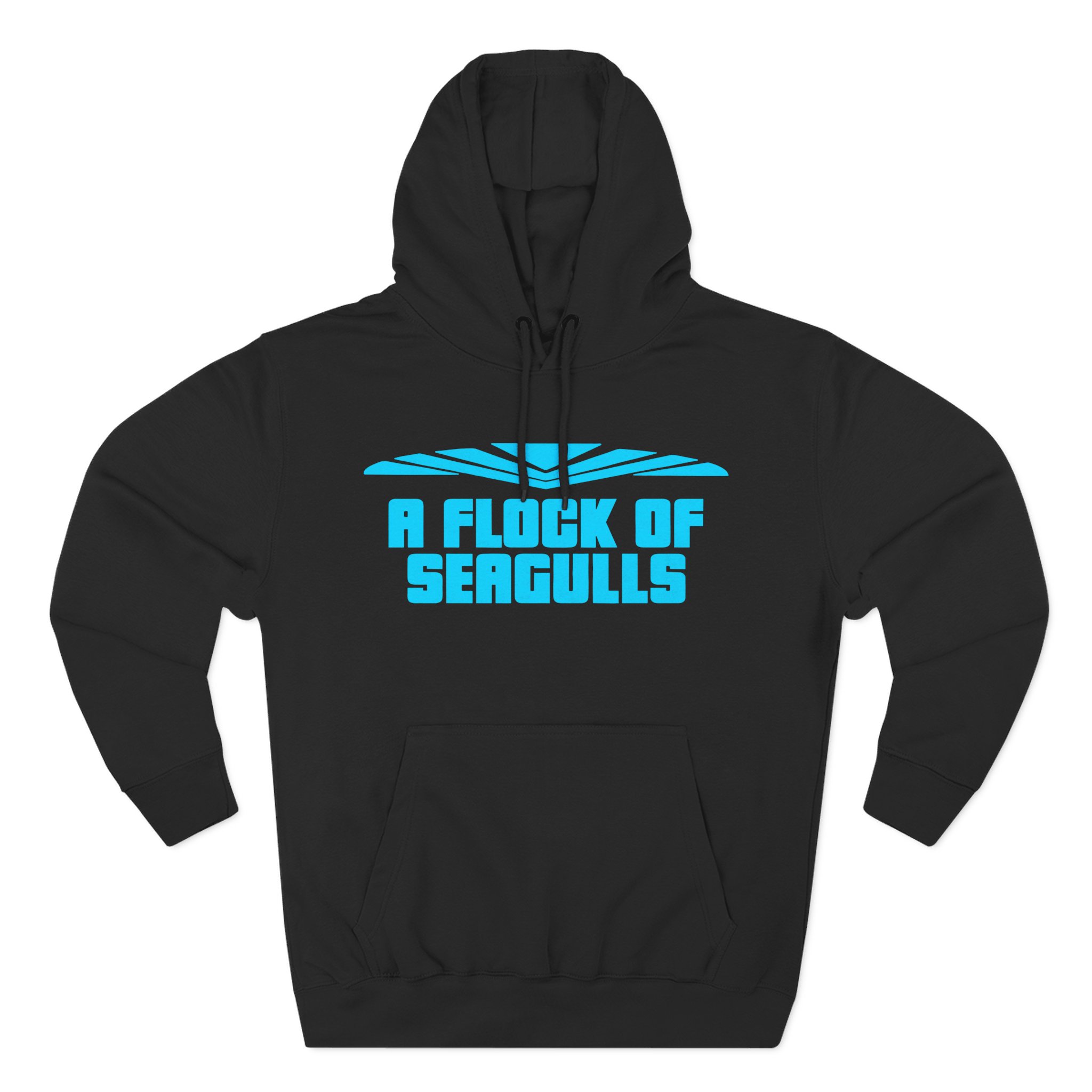 A Flock of Seagulls Logo Three-Panel Fleece Hoodie