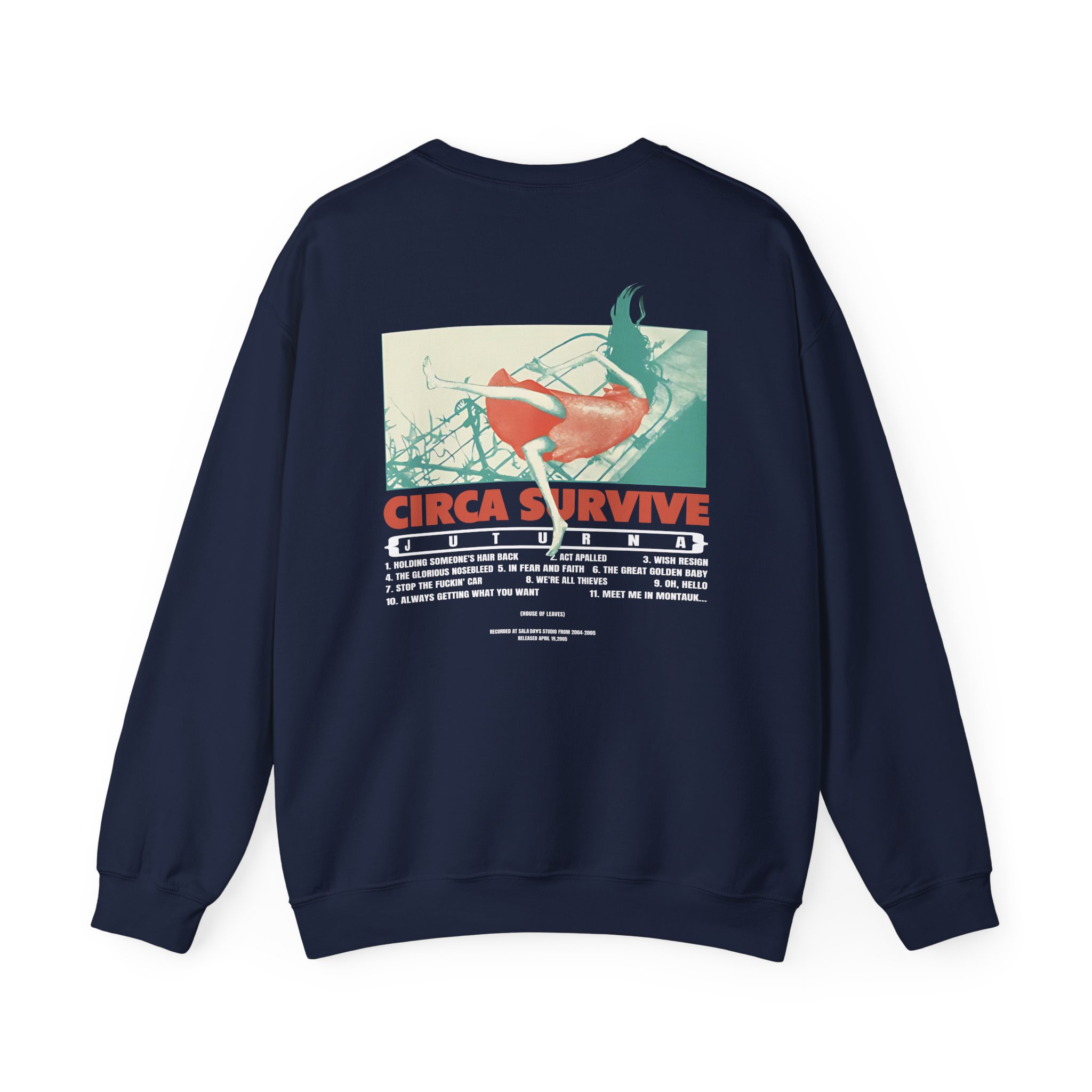 Circa Survive Juturna Tracklist Unisex Heavy Blendâ„¢ Crewneck Sweatshirt