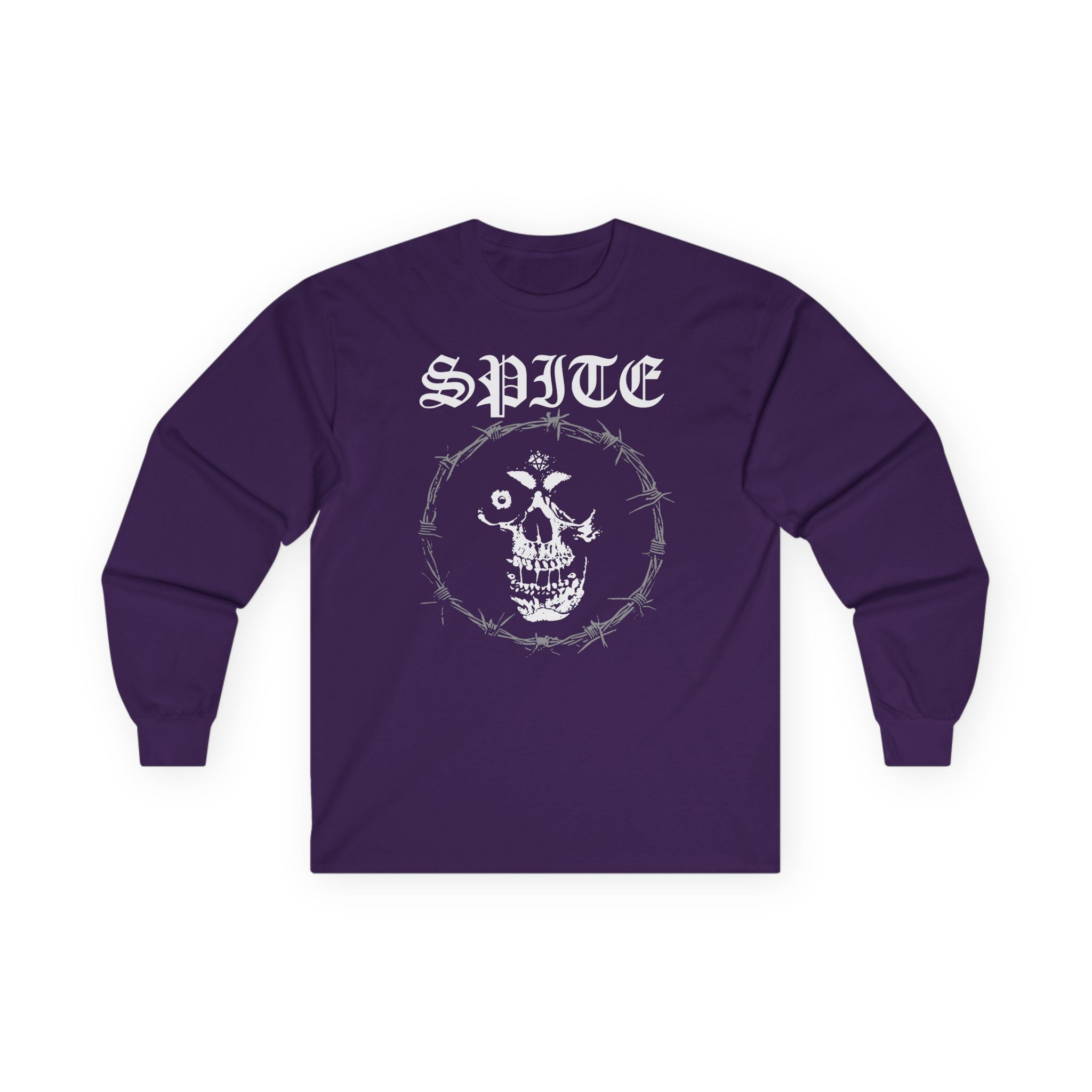 Spite Barbed Skull Unisex Ultra Cotton Long Sleeve Tee