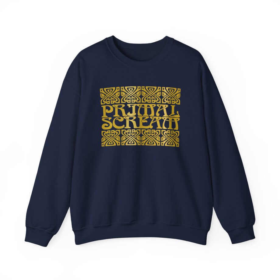 Primal Scream Black & Gold Deco Unisex Heavy Blend™ Crewneck Sweatshirt