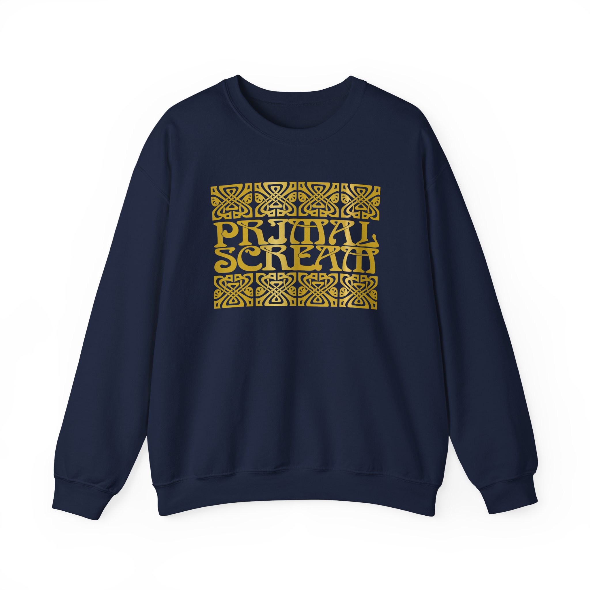 Primal Scream Black & Gold Deco Unisex Heavy Blendâ„¢ Crewneck Sweatshirt
