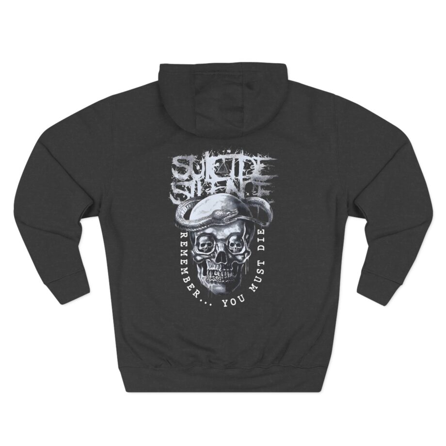 Suicide Silence Rymd Snake Skull Three-Panel Fleece Hoodie
