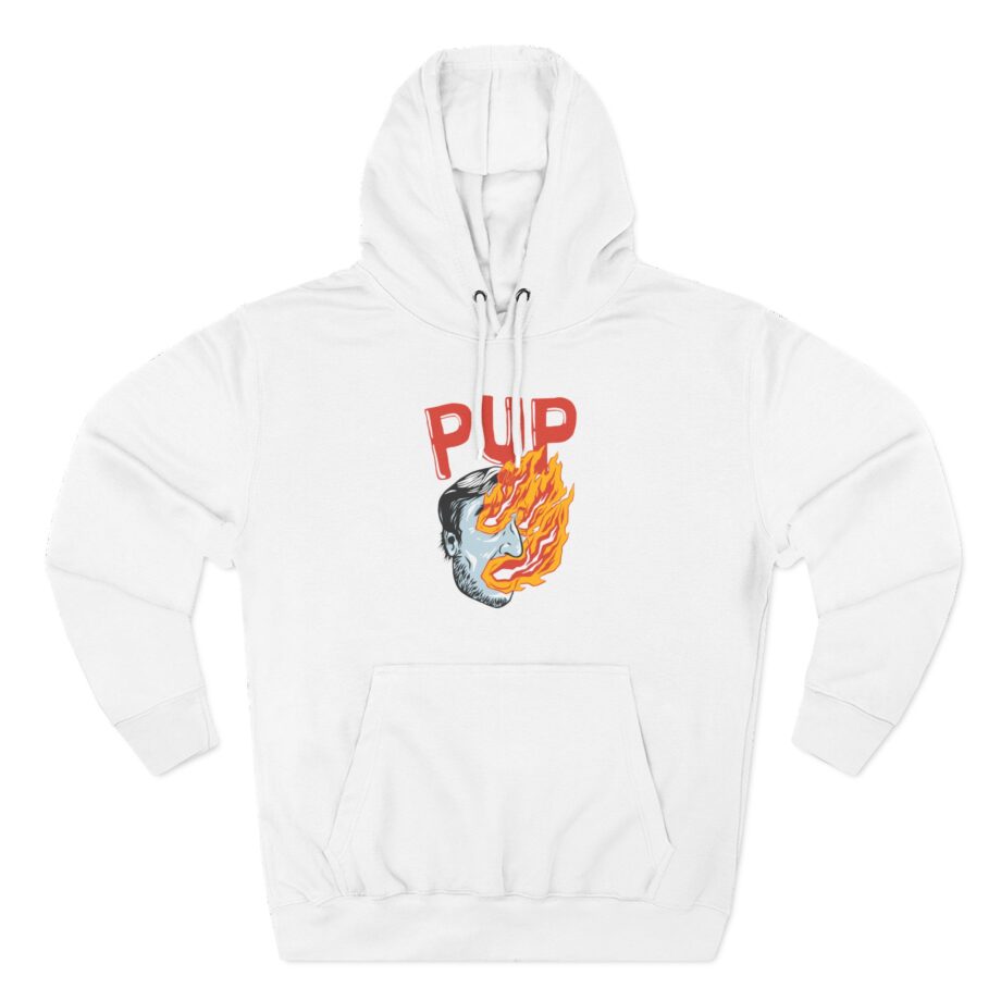 Pup I Hope the World Explodes Three-Panel Fleece Hoodie