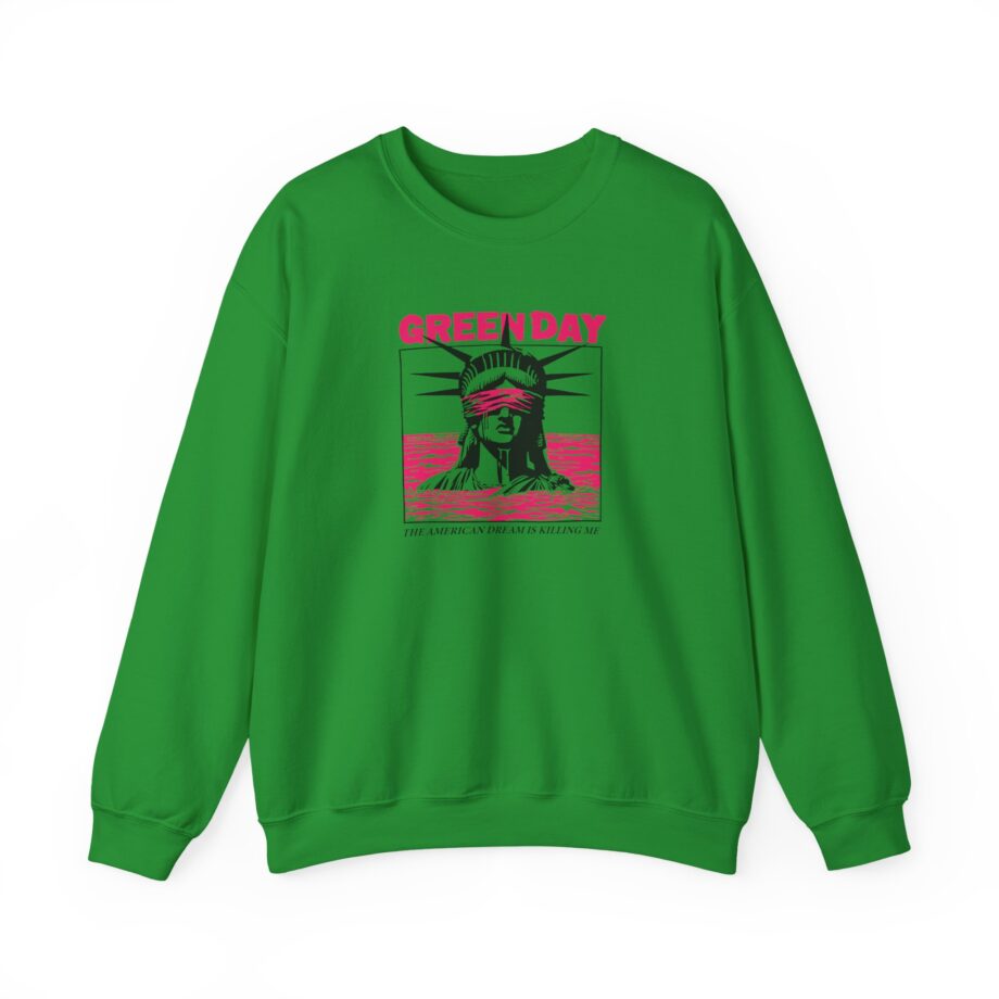 Green Day Lady Liberty Unisex Heavy Blend™ Crewneck Sweatshirt