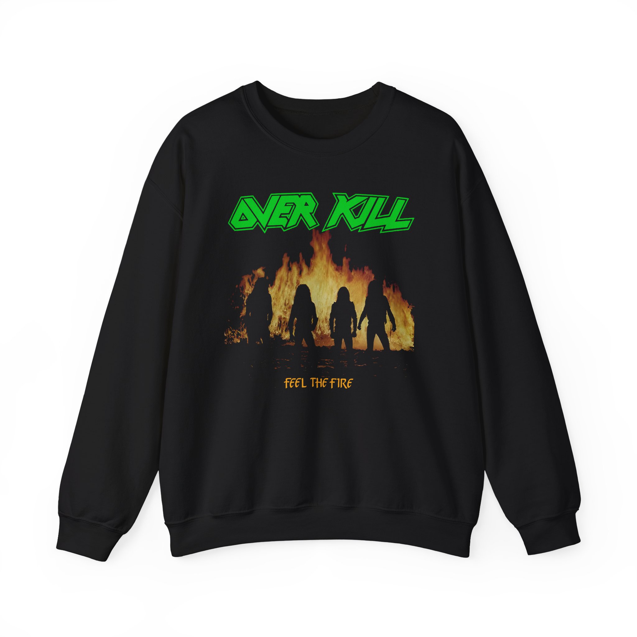 Overkill Feel the Fire Unisex Heavy Blendâ„¢ Crewneck Sweatshirt