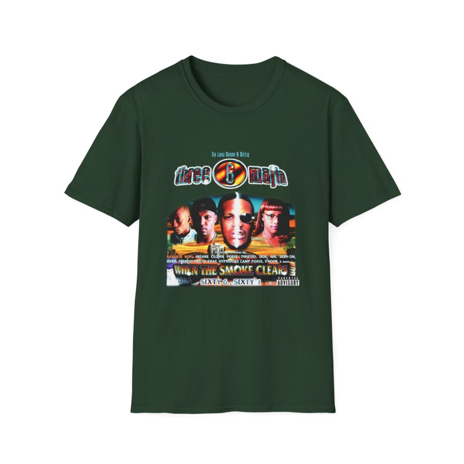 Three 6 Mafia When the Smoke Clears Unisex Softstyle T-Shirt