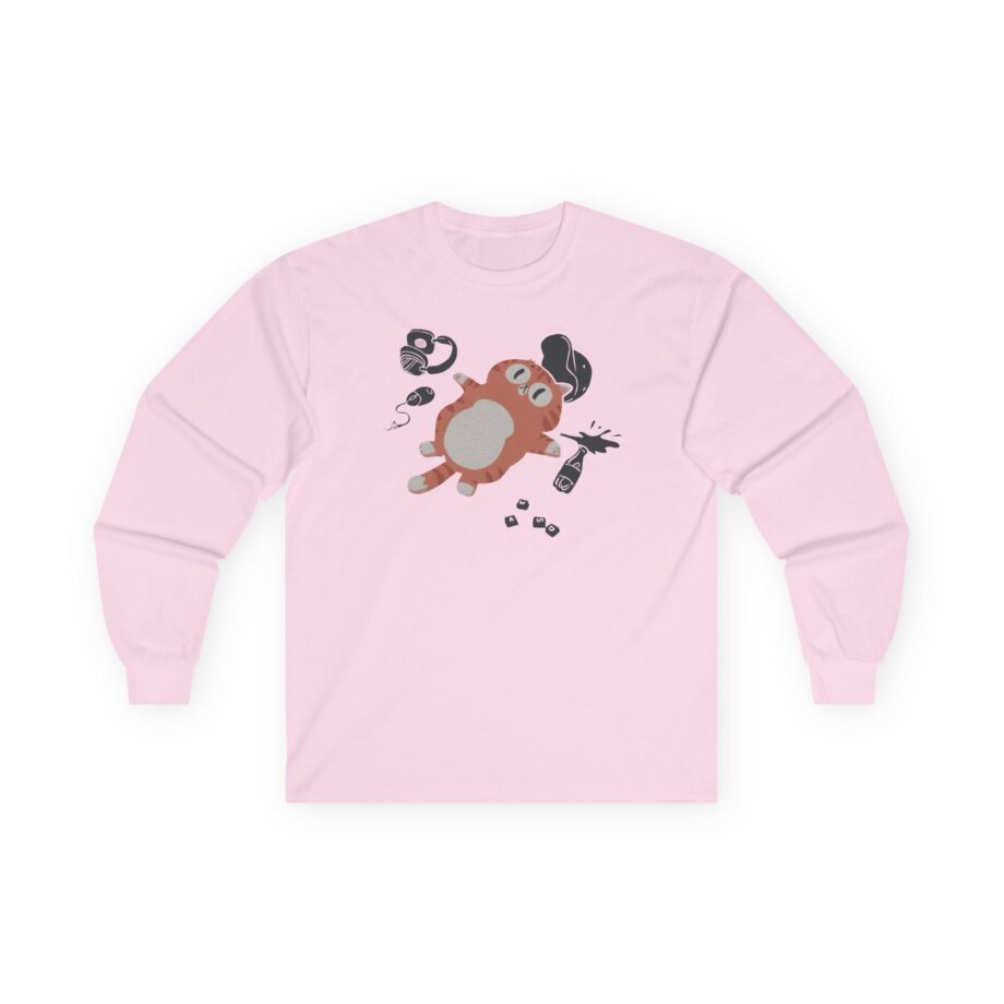 Lirik Gamed Out Cat Unisex Ultra Cotton Long Sleeve Tee