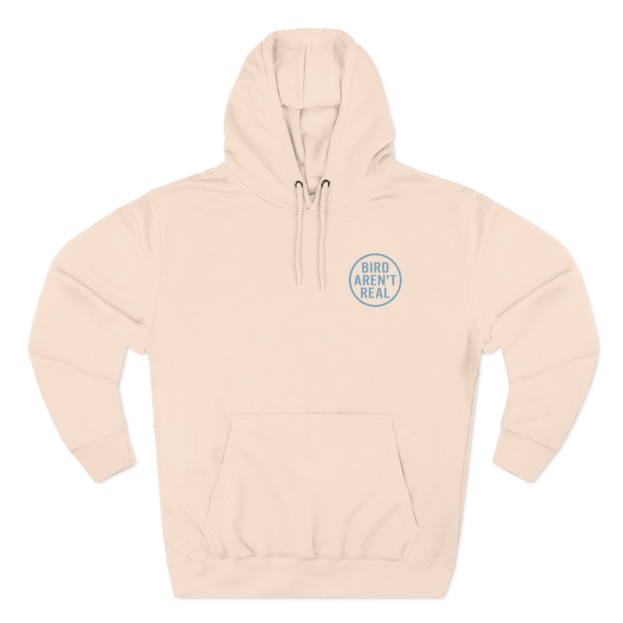 Birds Arent Real Trench Coat Hemp Three-Panel Fleece Hoodie