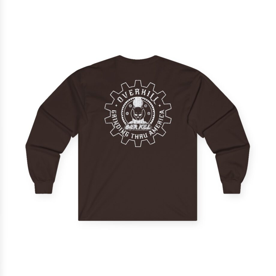 Overkill Embroidered Gear Logo Unisex Ultra Cotton Long Sleeve Tee