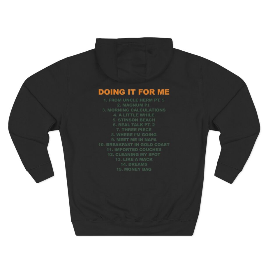 Larry June Difm Album Three-Panel Fleece Hoodie