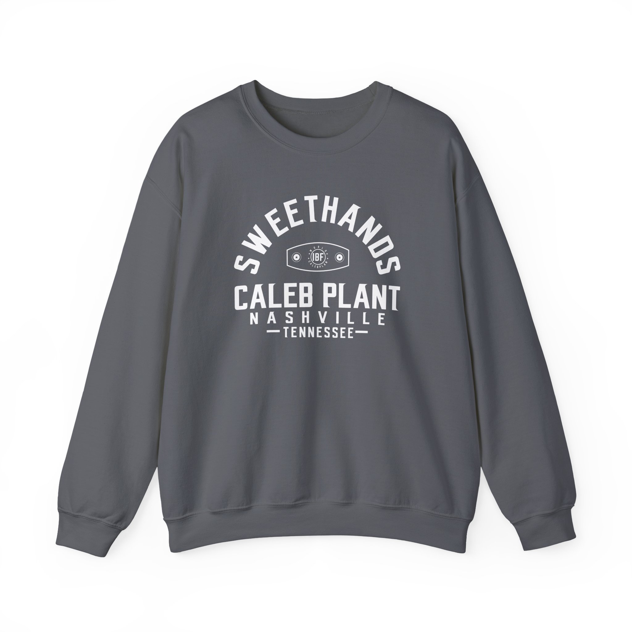 Caleb Plant Sweethands and the New Ibf Championship Unisex Heavy Blendâ„¢ Crewneck Sweatshirt