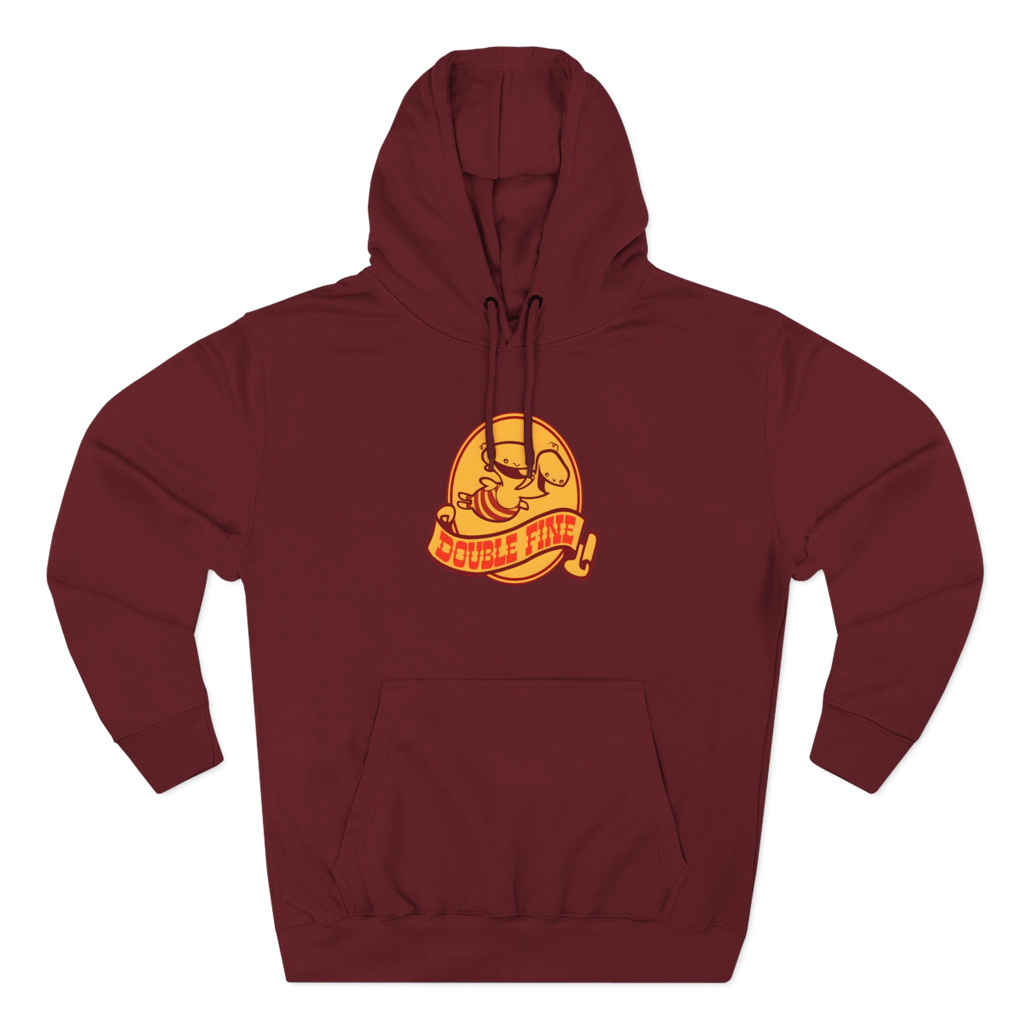 Double Fine Golden Two-headed Baby Three-Panel Fleece Hoodie