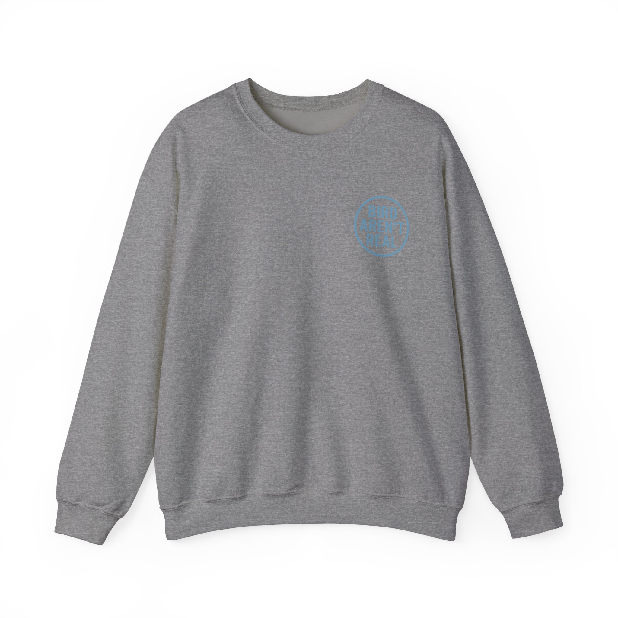 Birds Arent Real Trench Coat Hemp Unisex Heavy Blendâ„¢ Crewneck Sweatshirt