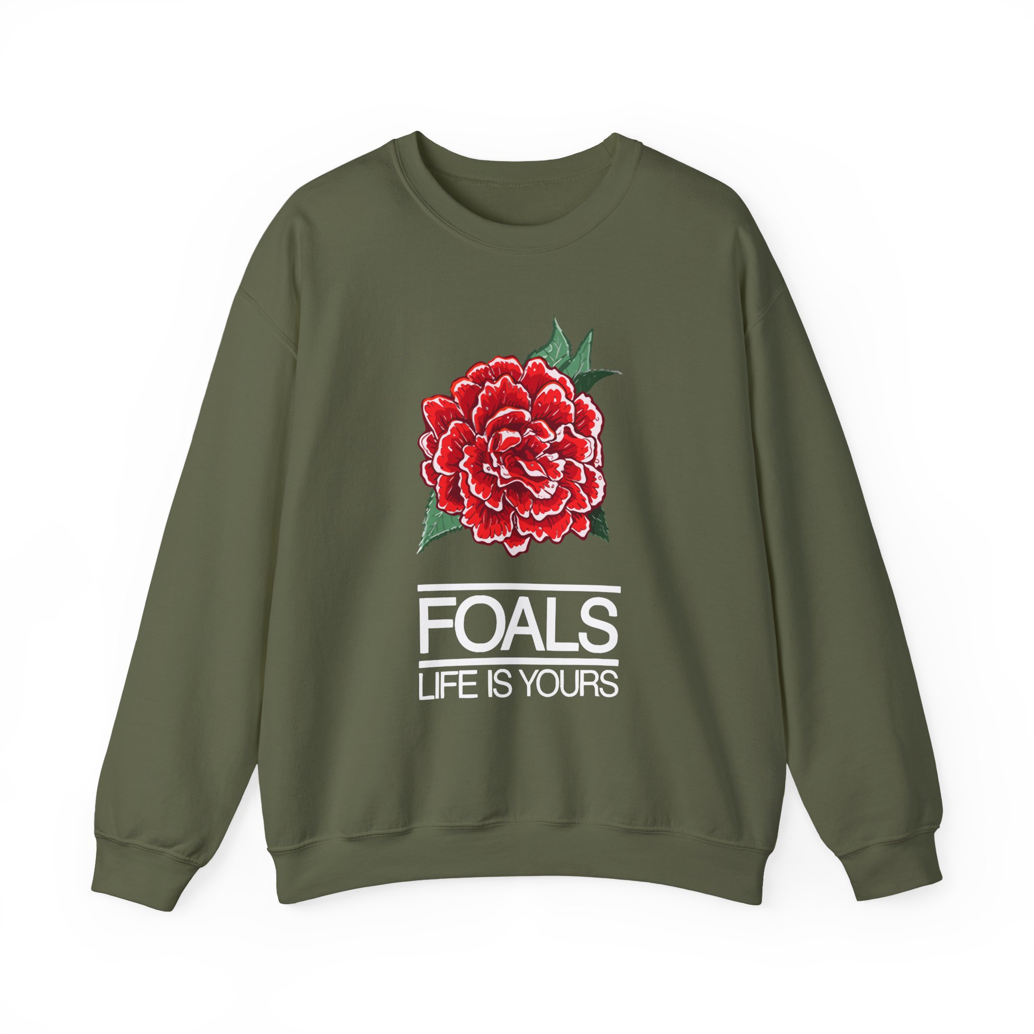 Foals Red Rose Unisex Heavy Blendâ„¢ Crewneck Sweatshirt