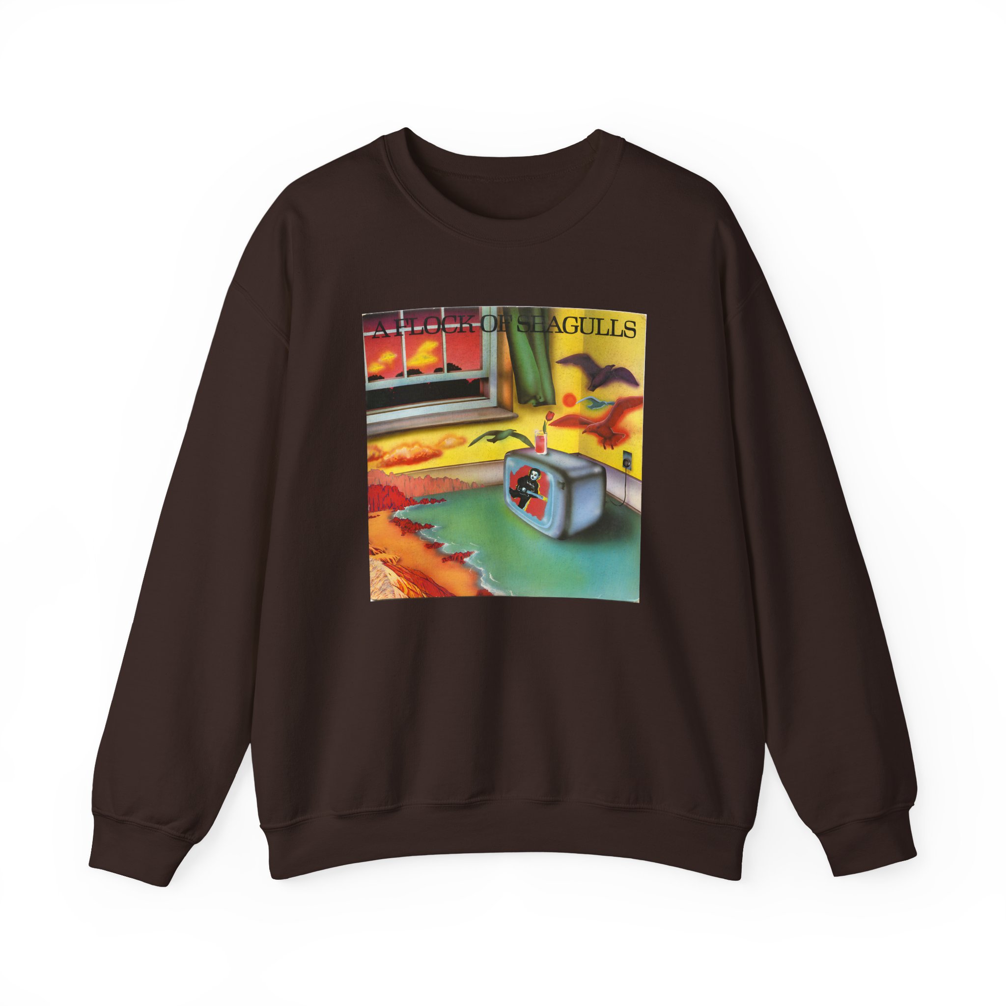 A Flock of Seagulls Original Album Cover Unisex Heavy Blendâ„¢ Crewneck Sweatshirt