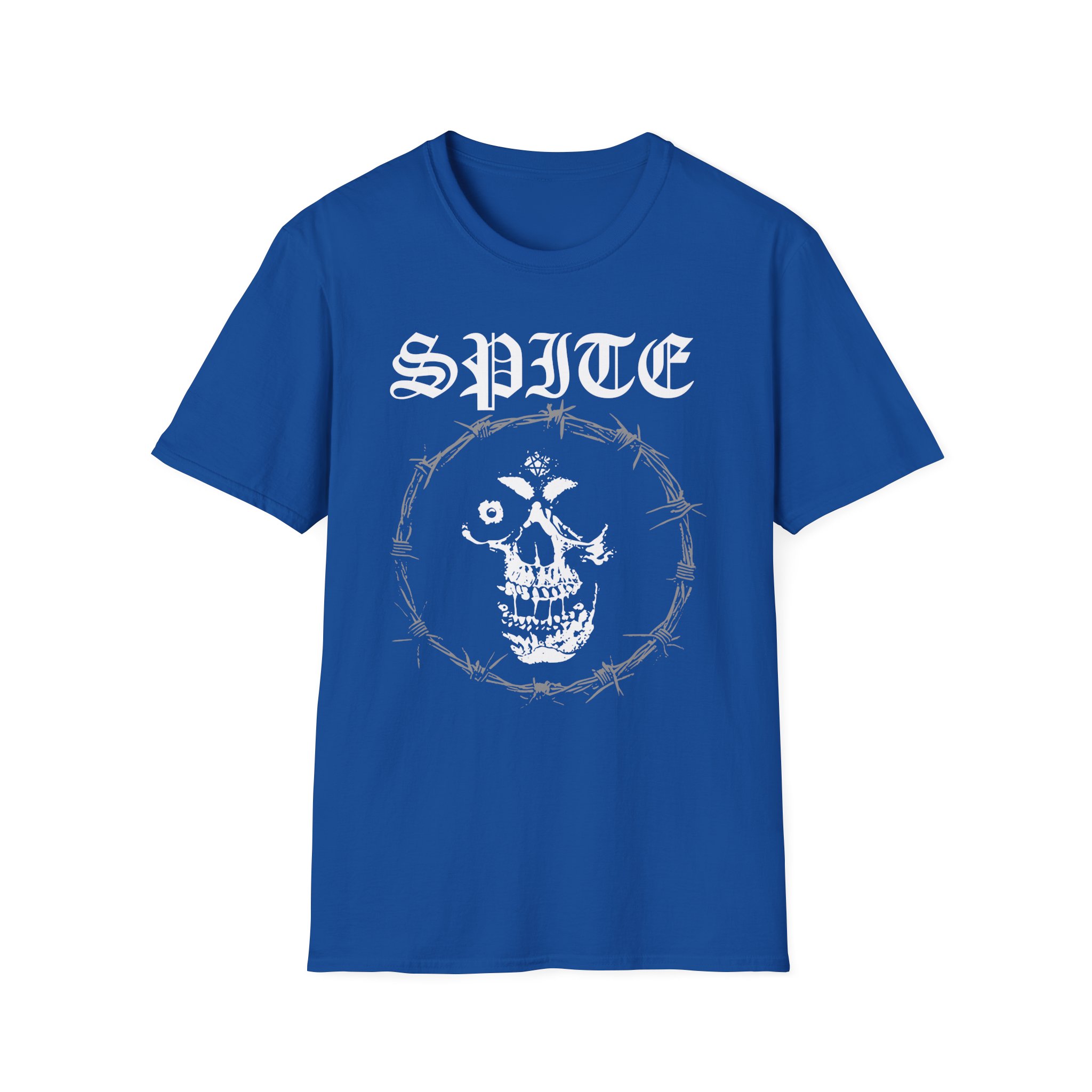 Spite Barbed Skull Unisex Softstyle T-Shirt