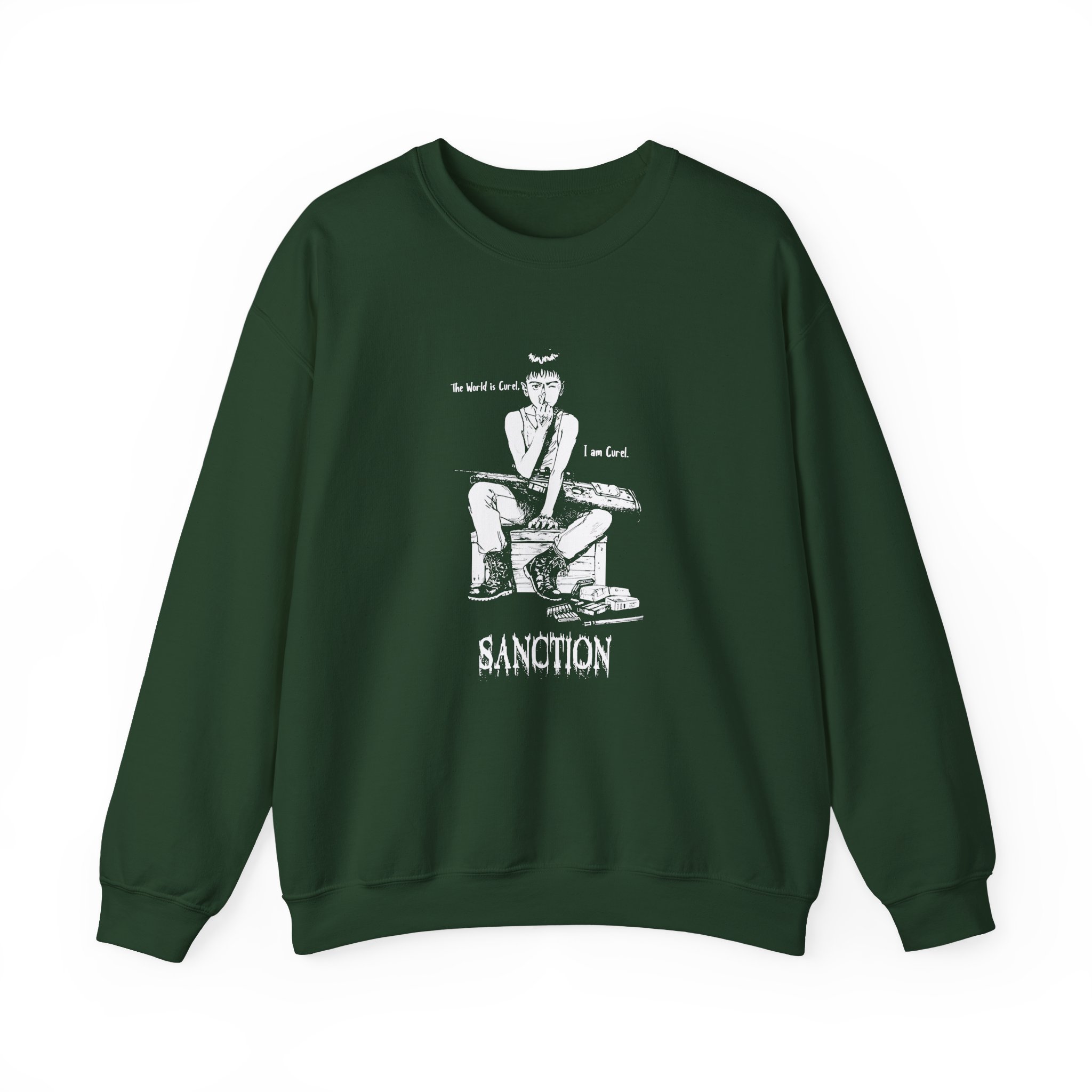 Sanction the World is Cruel Unisex Heavy Blendâ„¢ Crewneck Sweatshirt