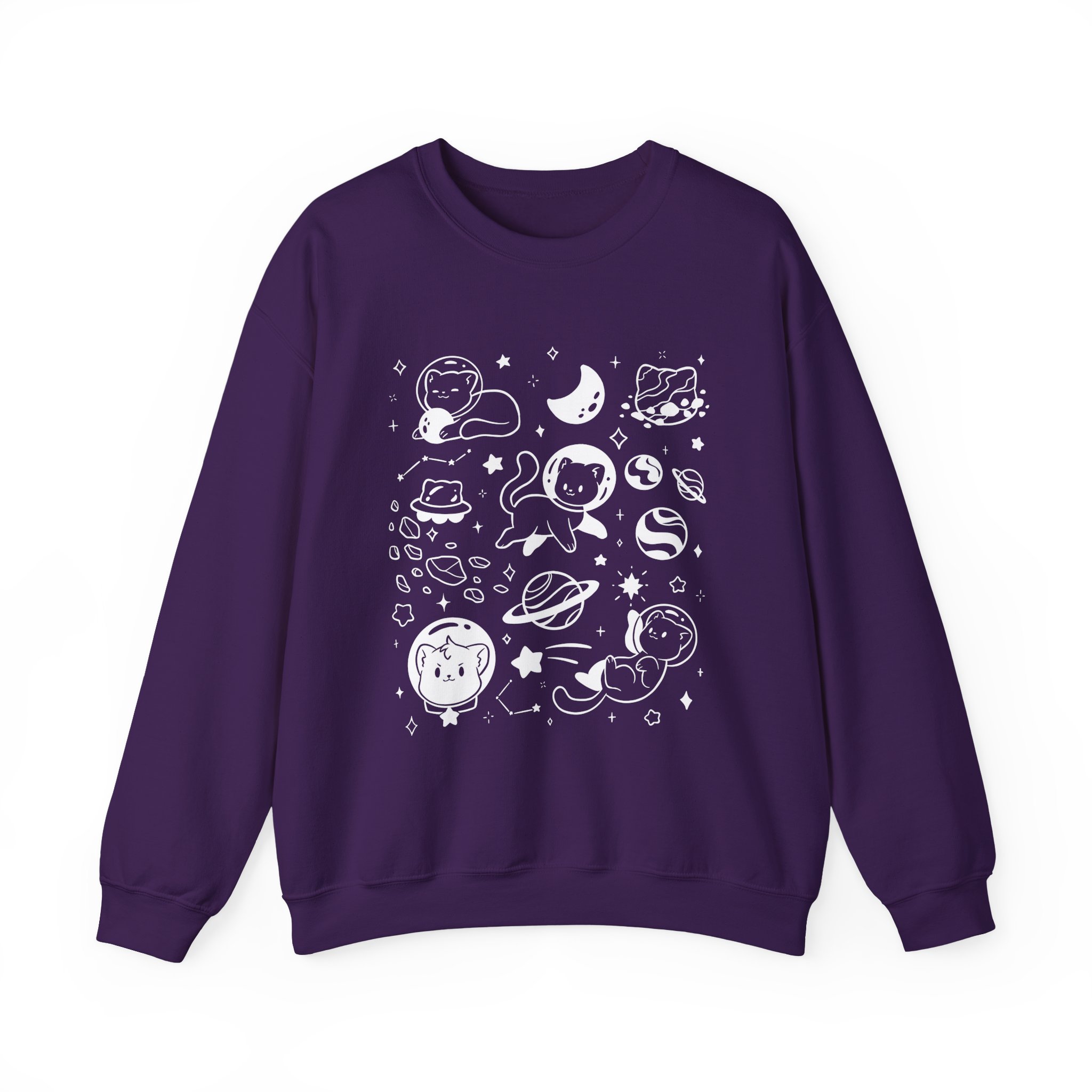 Shubble Space Cats Unisex Heavy Blendâ„¢ Crewneck Sweatshirt