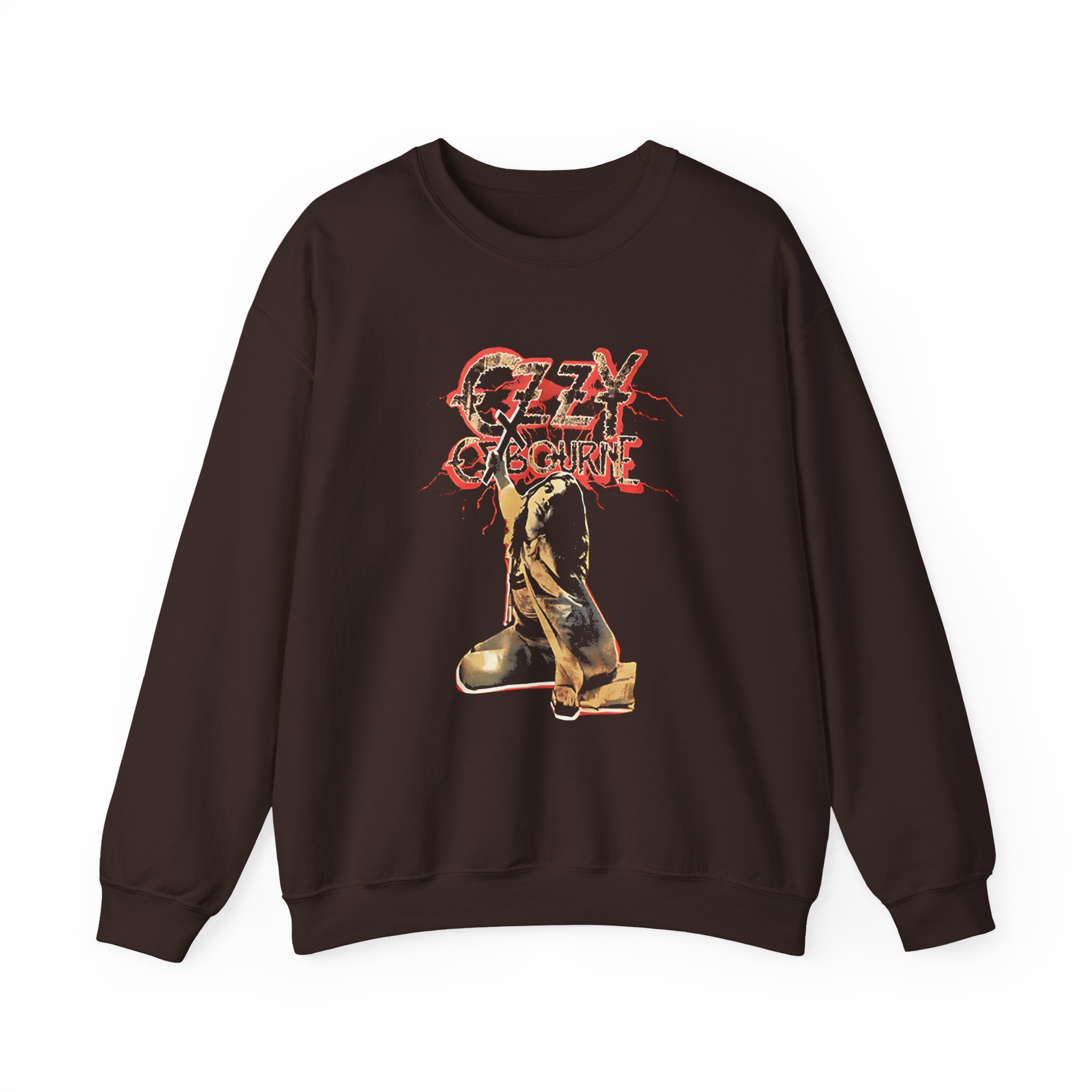 Ozzy Osbourne Red Lightning Tourback Unisex Heavy Blendâ„¢ Crewneck Sweatshirt