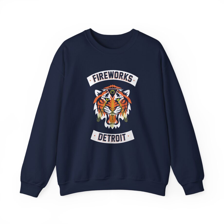 Fireworks Tiger Unisex Heavy Blend™ Crewneck Sweatshirt