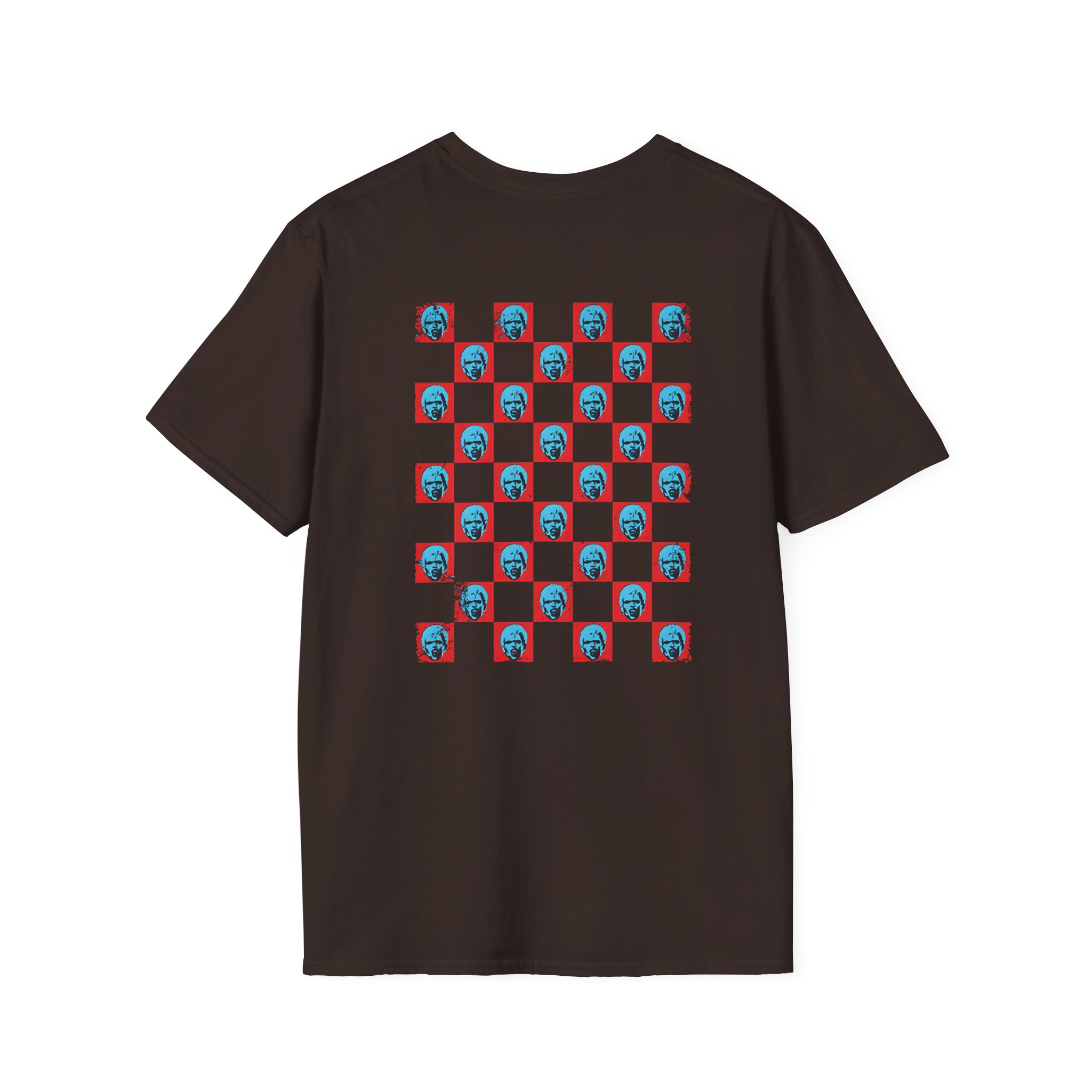 Billy Idol Checkered Smirk Unisex Softstyle T-Shirt