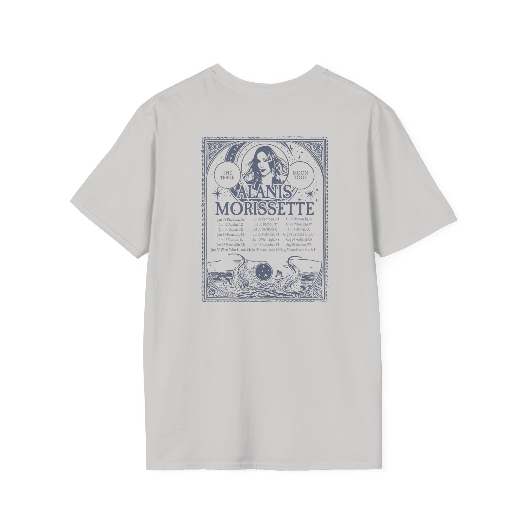 Alanis Morissette The Teple Moon Tour Unisex Softstyle T-Shirt