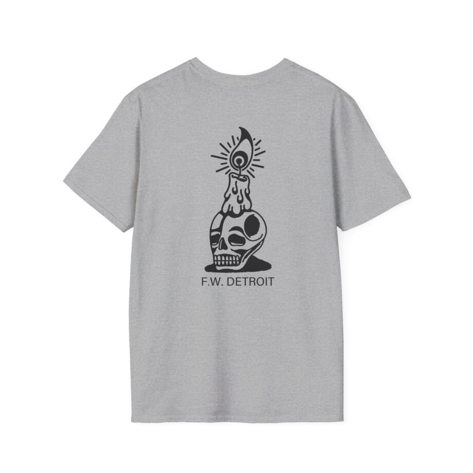 Fireworks Skull Unisex Softstyle T-Shirt