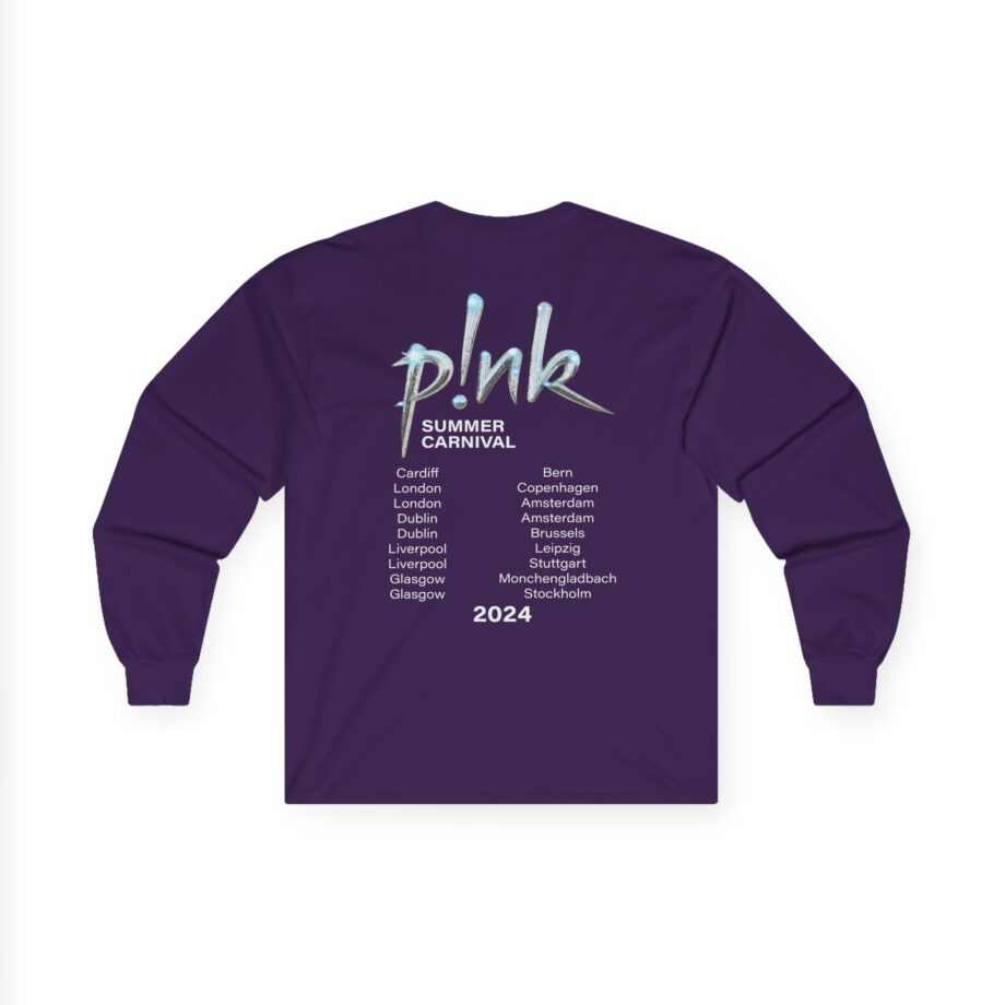 P!nk Split Tie Dye Unisex Ultra Cotton Long Sleeve Tee