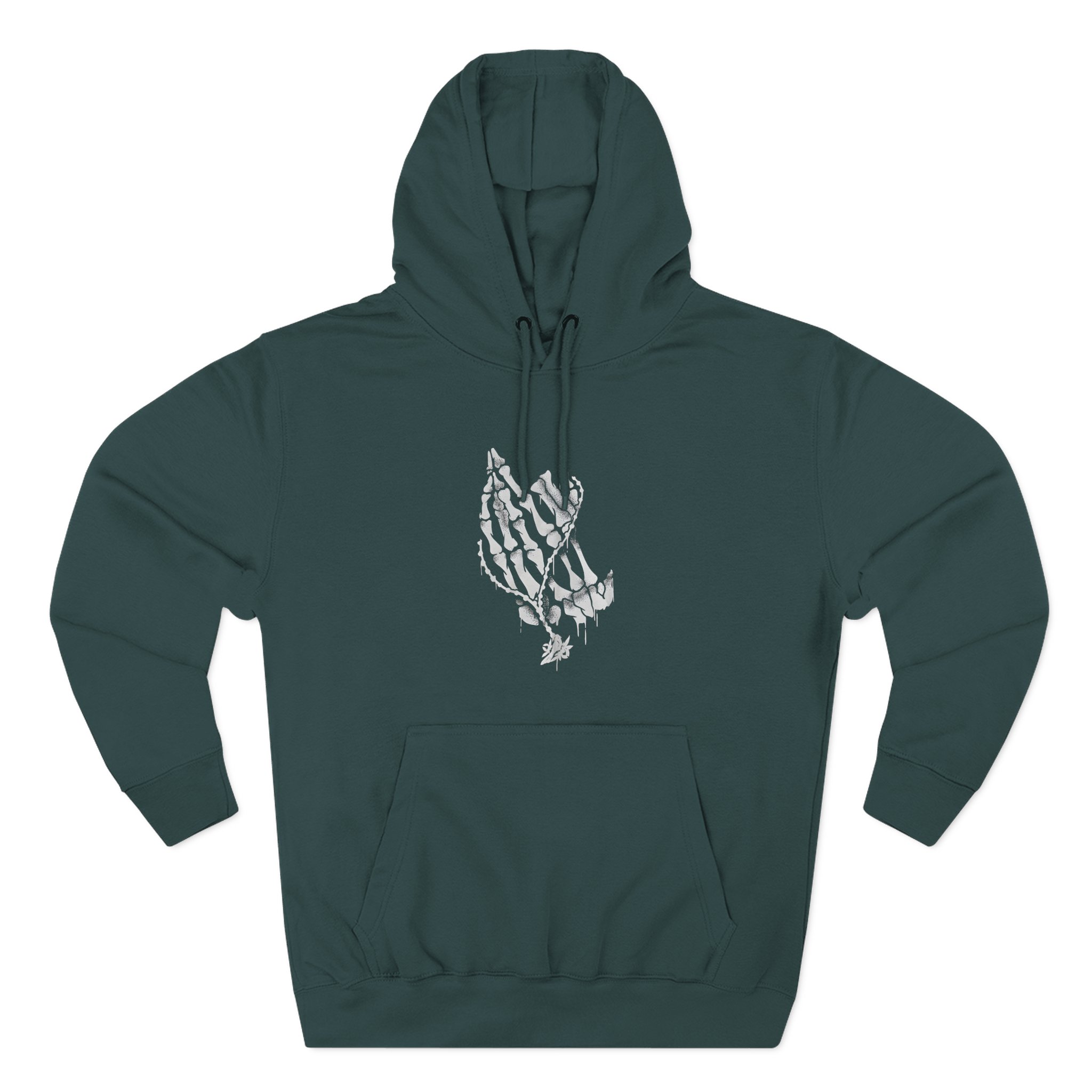 Bayside Praying Hands Three-Panel Fleece Hoodie