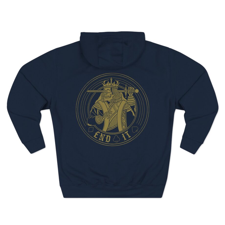 End It King Circle Three-Panel Fleece Hoodie